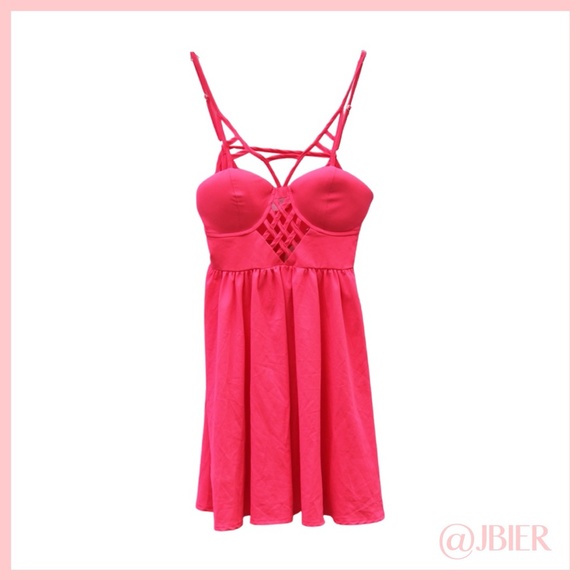 LF Hot Pink Dress - Picture 1 of 3